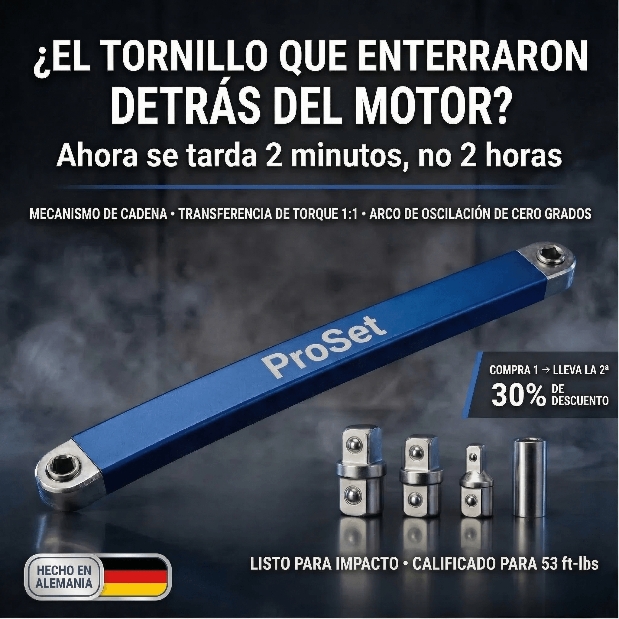 Proset - Llave de extensión descentrada