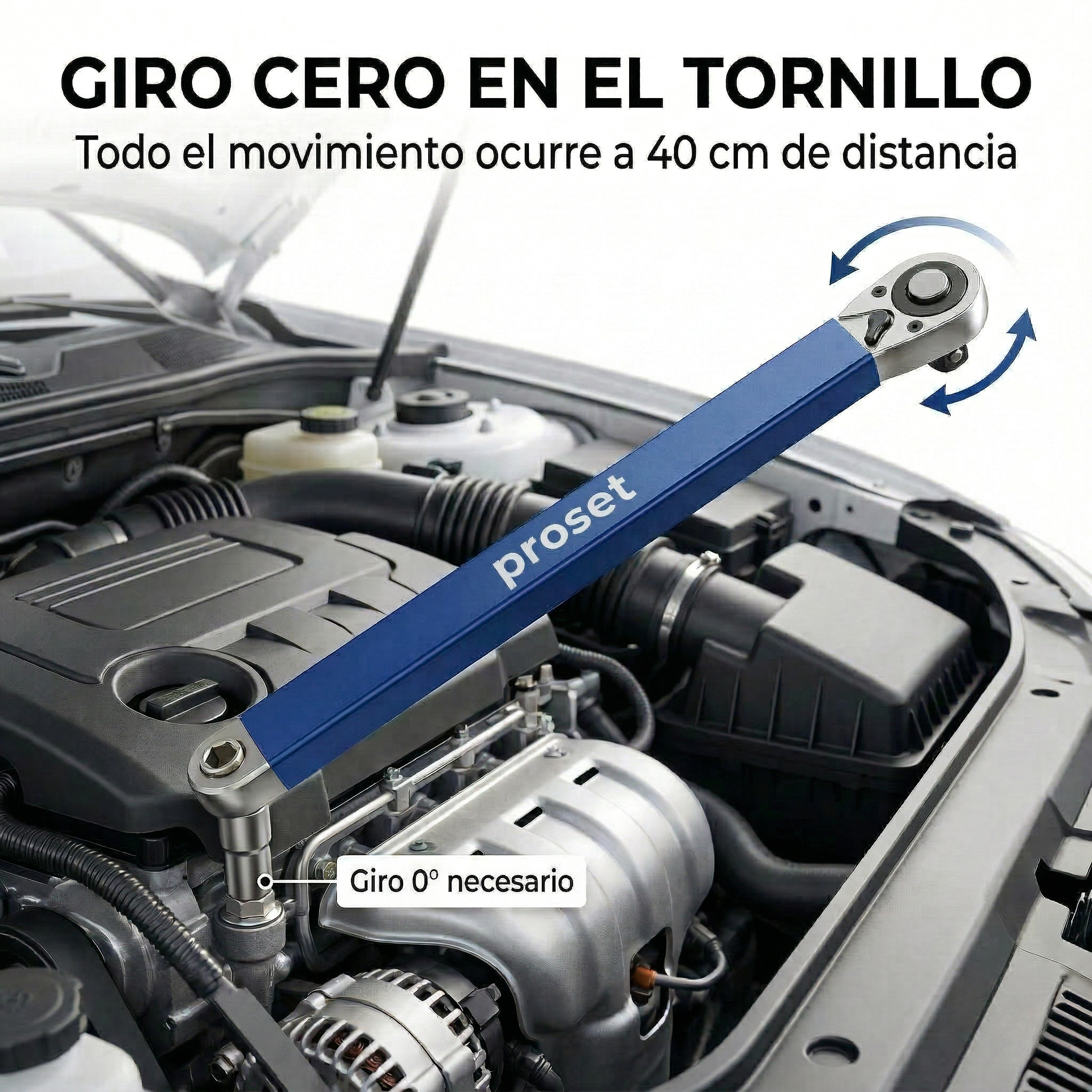 Proset - Llave de extensión descentrada