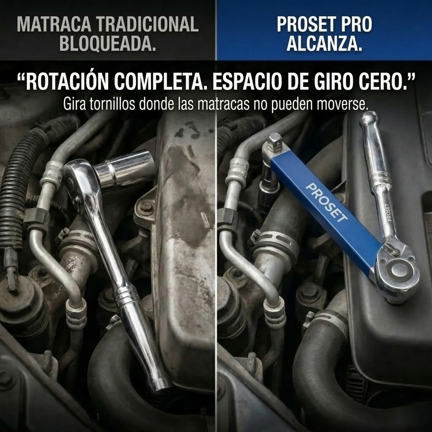 Proset - Llave de extensión descentrada